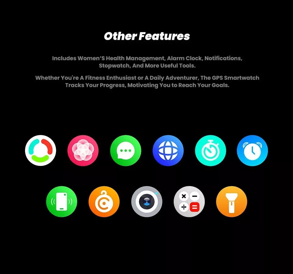 Swimming Smart Watch, 10ATM IP69 Waterproof, Built-in GPS, Military-Grade, AMOLED Display, AI Voice