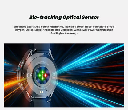 Swimming Smart Watch, 10ATM IP69 Waterproof, Built-in GPS, Military-Grade, AMOLED Display, AI Voice