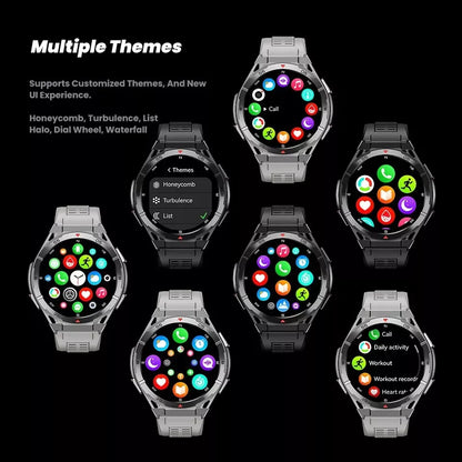 Swimming Smart Watch, 10ATM IP69 Waterproof, Built-in GPS, Military-Grade, AMOLED Display, AI Voice